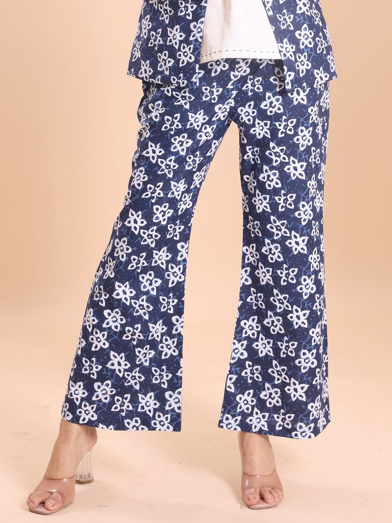BLOUSON WOMEN COTTON PRINTED SLEEVELESS SHRUG SET - Thumbnail 5