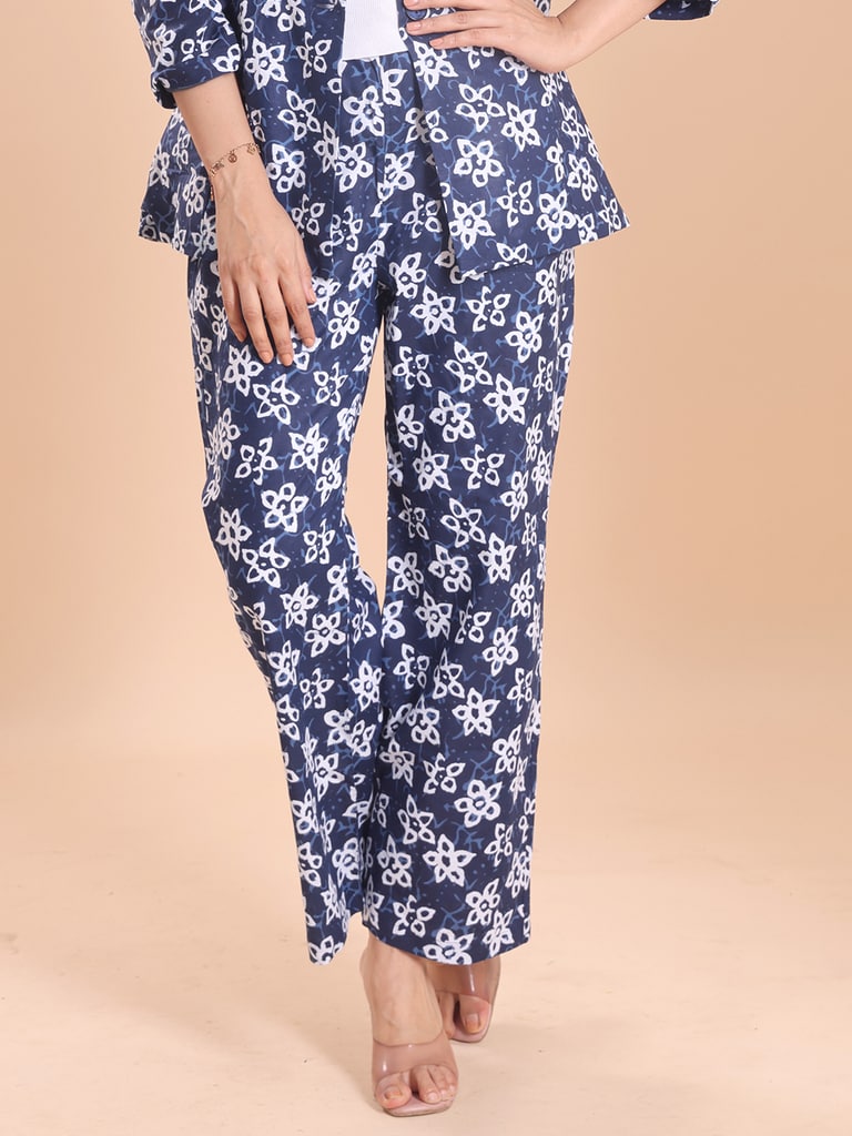 BLOUSON WOMEN COTTON PRINTED FULL SLEEVE SHRUG SET - View 5