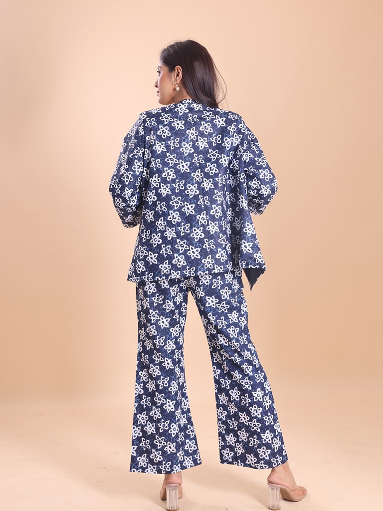 BLOUSON WOMEN COTTON PRINTED FULL SLEEVE SHRUG SET - View 6