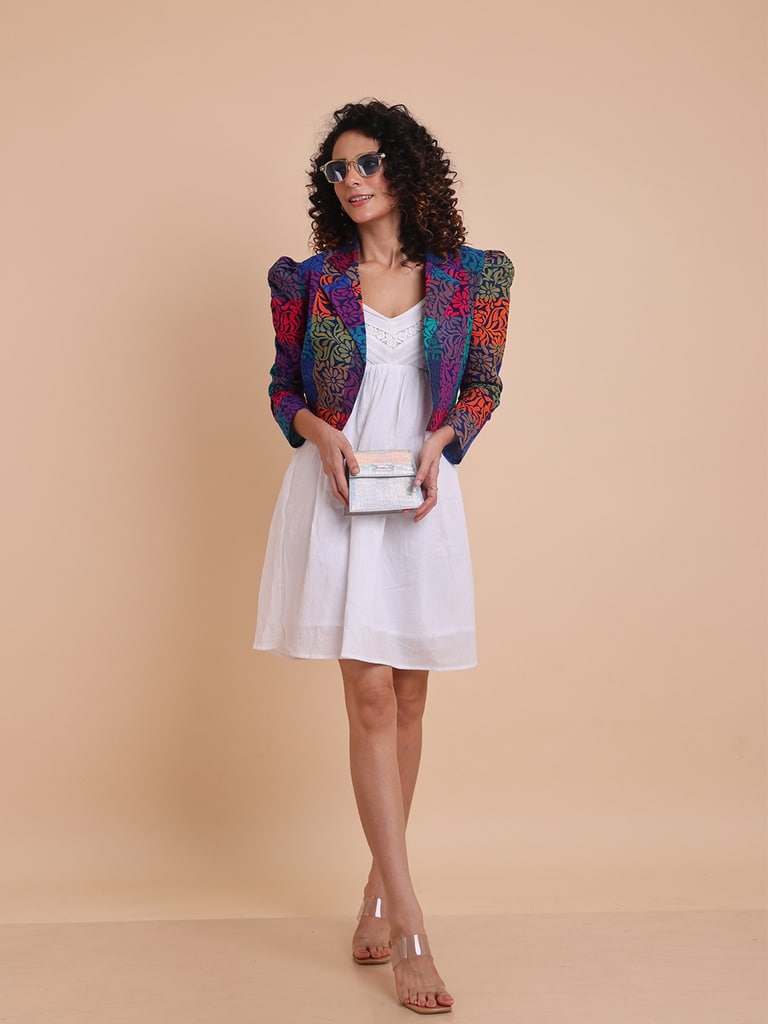 BLOUSON WOMEN COTTON SHRUG - View 1