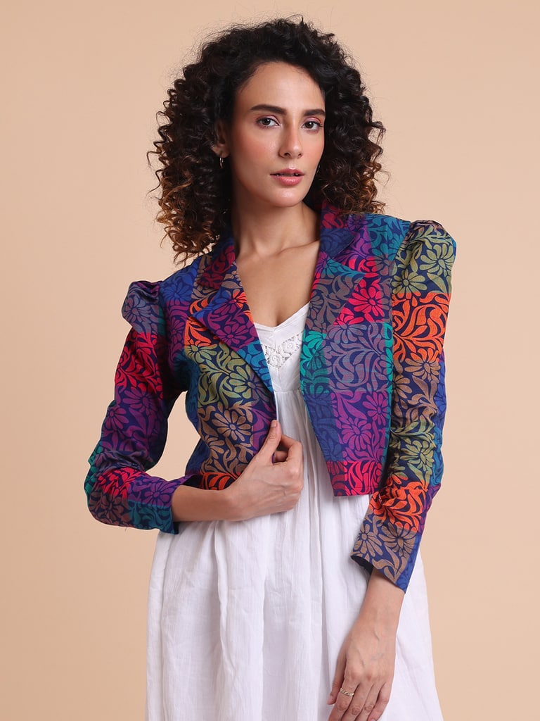 BLOUSON WOMEN COTTON SHRUG - View 2