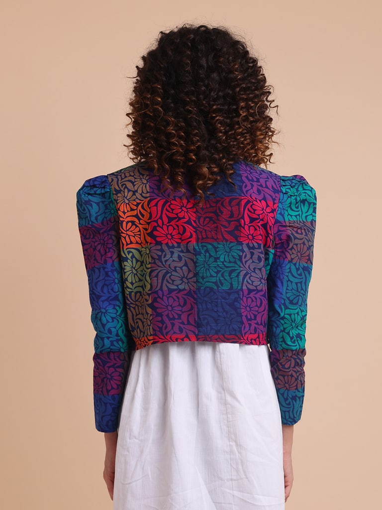 BLOUSON WOMEN COTTON SHRUG - Thumbnail 5