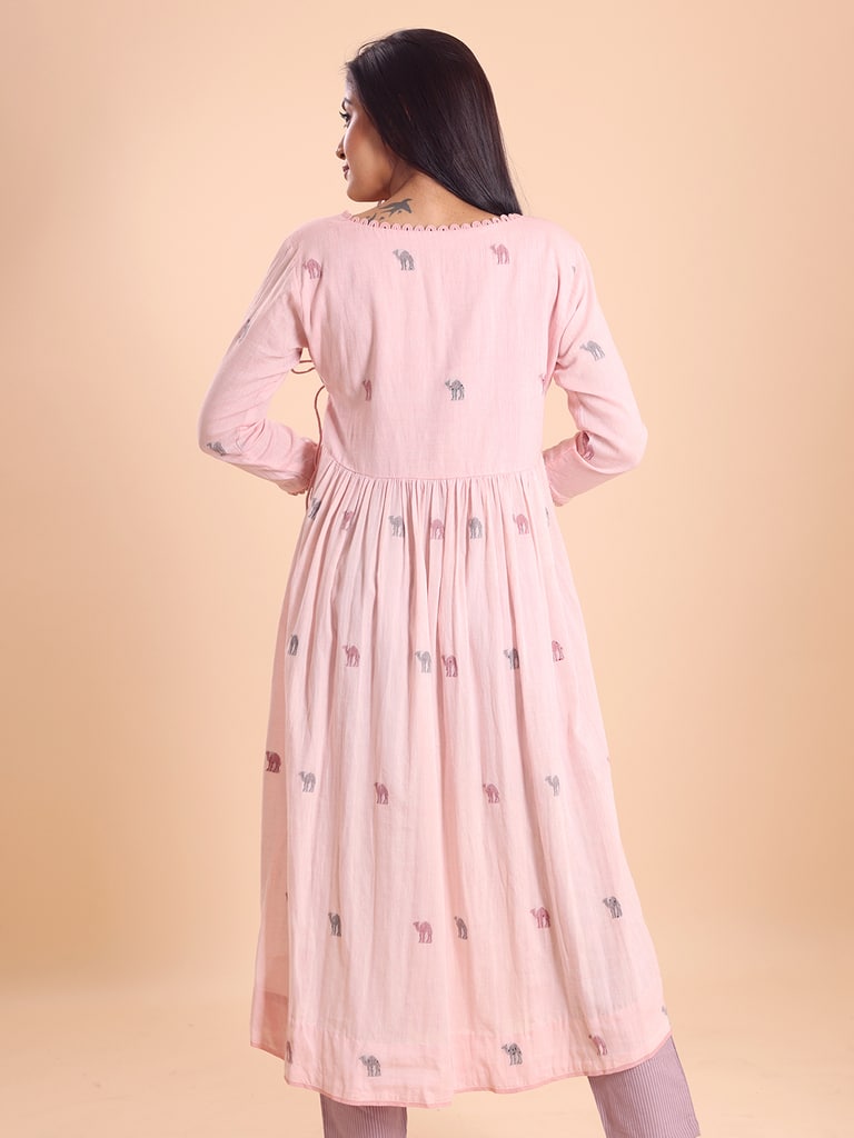 BLOUSON JAMDANI ANGRAKKHA MIDI DRESS - Thumbnail 6