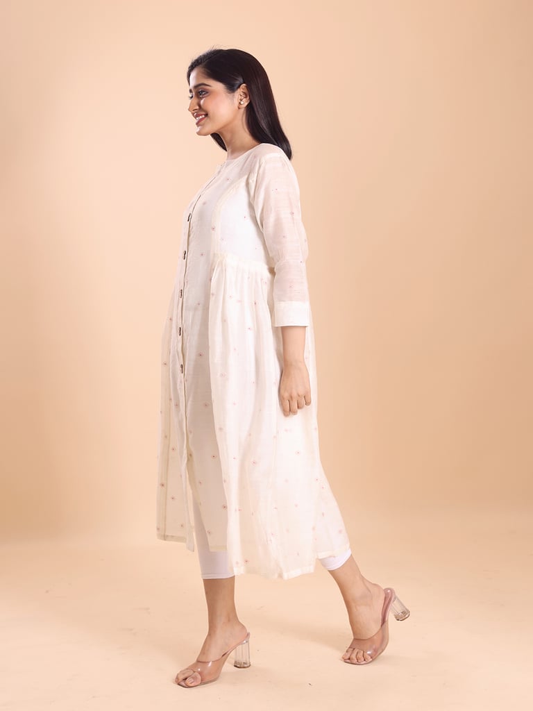 BLOUSON JAMDANI ETHNIC KURTI - Thumbnail 4