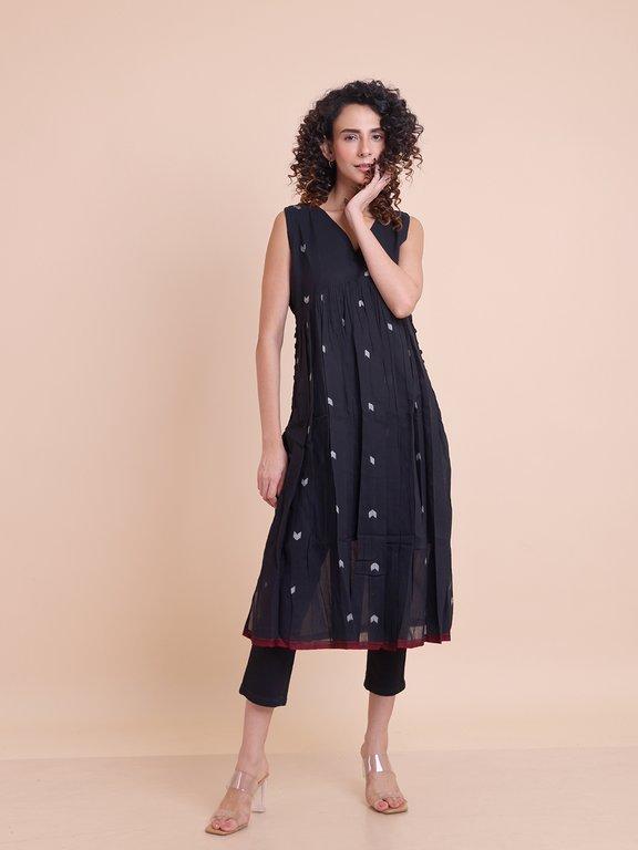 BLOUSON JAMDANI ETHNIC KURTI - Thumbnail 2