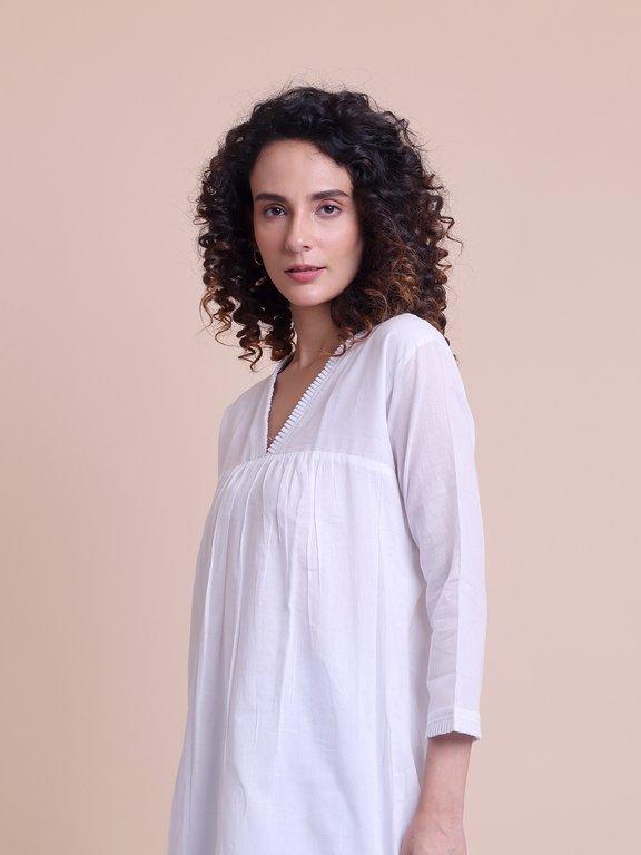 BLOUSON COTTON MALMAL ETHNIC KURTI - Thumbnail 5