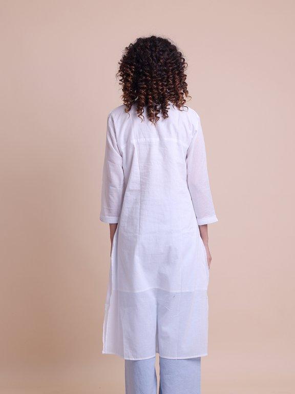 BLOUSON COTTON MALMAL ETHNIC KURTI - Thumbnail 4